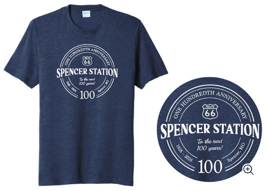 Spencer Station 100th Anniversary Logo T-Shirt - Unisex