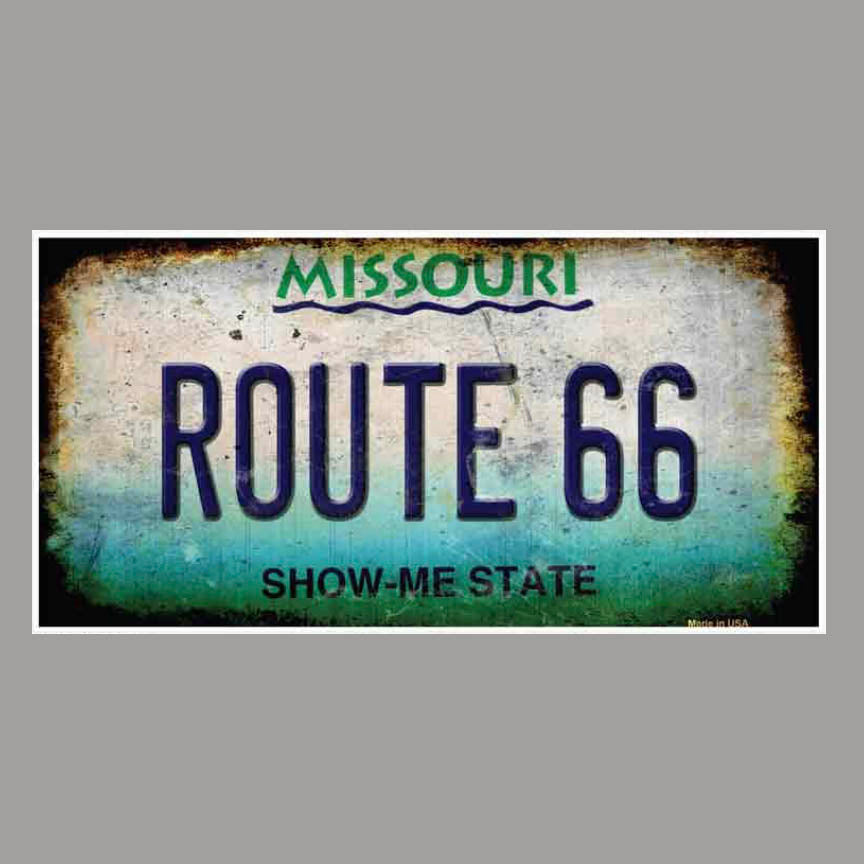Route 66 Missouri Plate Sticker