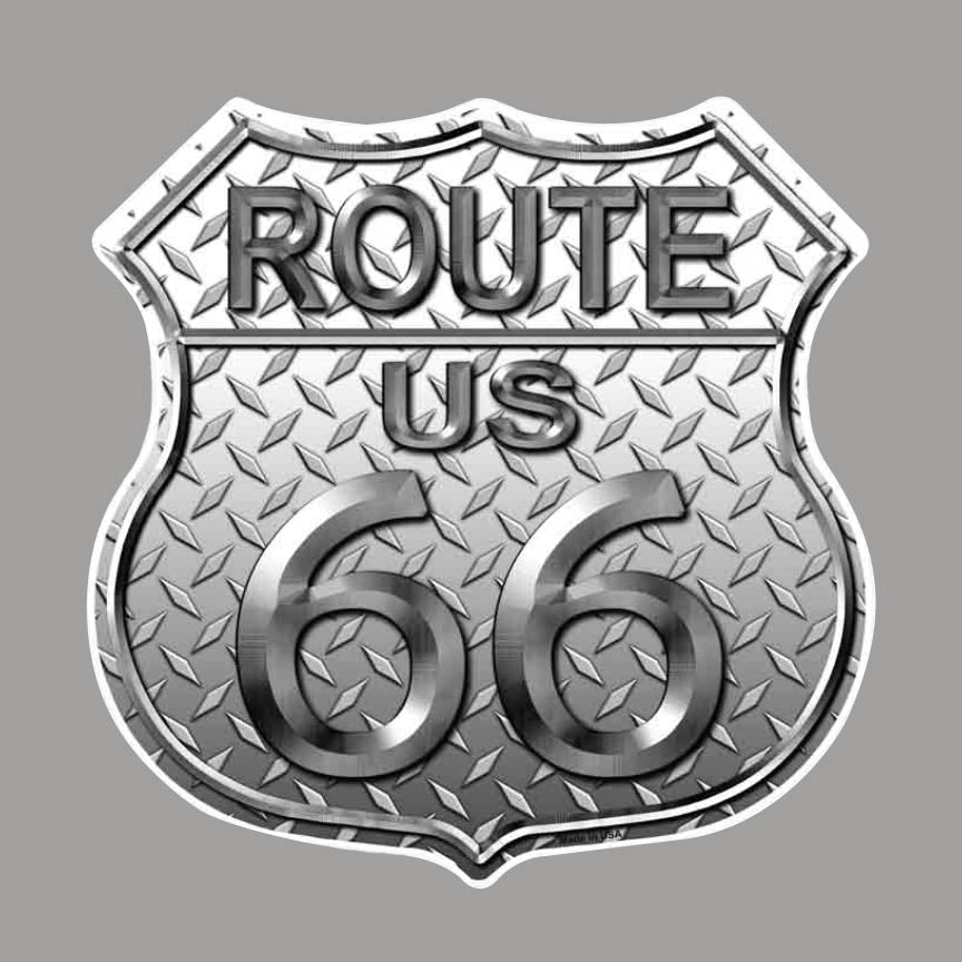 Route 66 Diamond Shield Sticker
