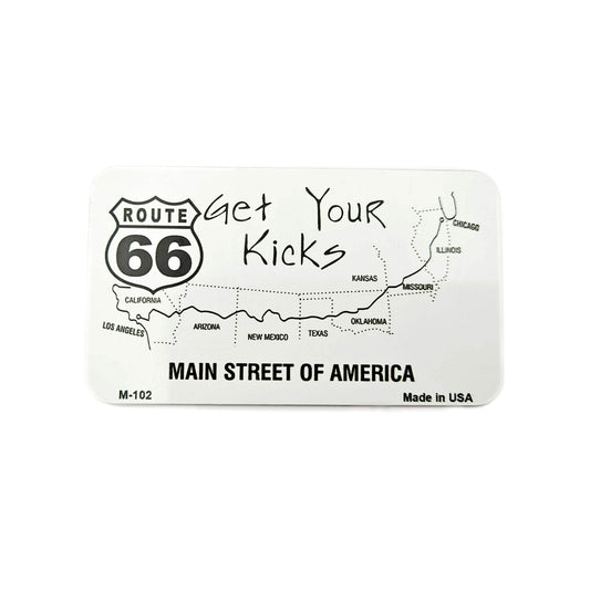 Get Your Kicks Metal Magnet