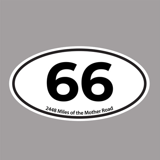 Route 66 Oval Sticker
