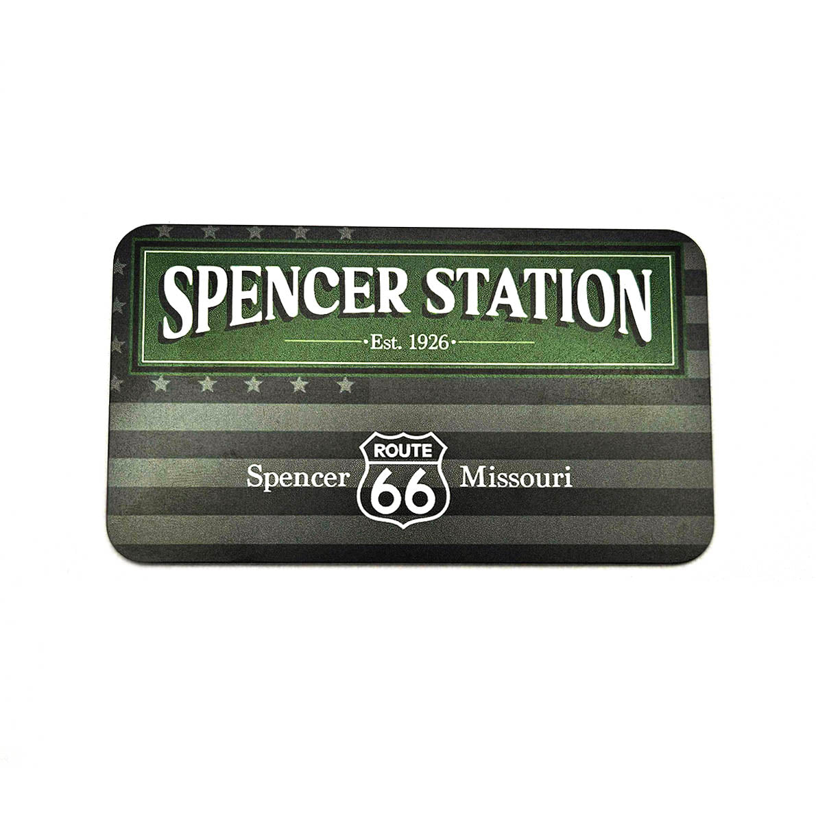 Spencer Metal Magnet / B & W US Flag