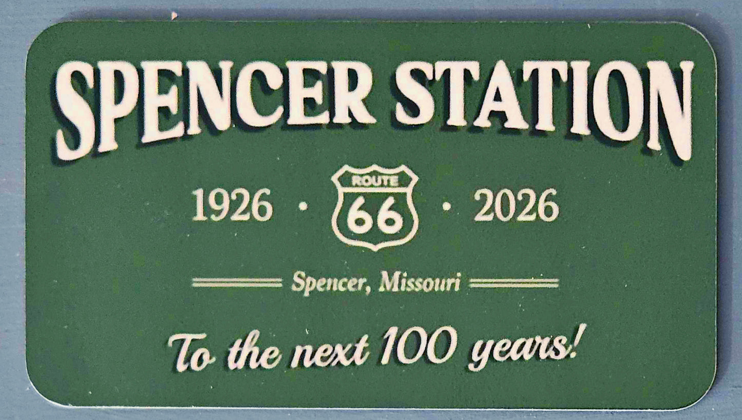 Spencer Station 100 Year Anniversary Logo Magnet