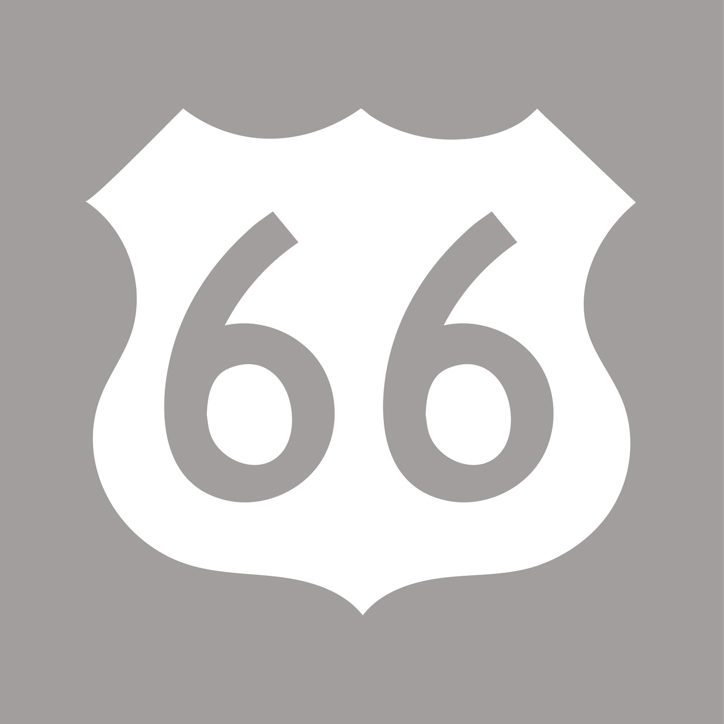 1963 Shield Vinyl Decal / White or Black