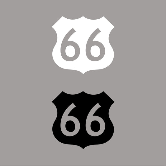 1963 Shield Vinyl Decal / White or Black