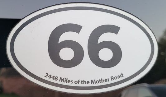 Route 66 - Oval Sticker