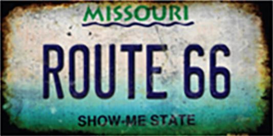 Route 66 Missouri Plate - Sticker