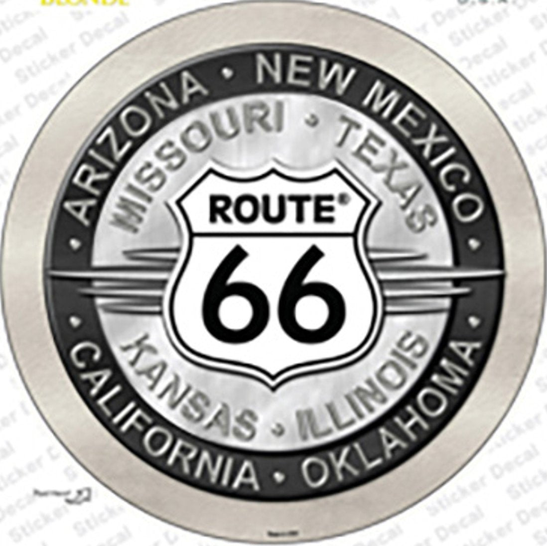Route 66 States - Circle Sticker – Spencer Station