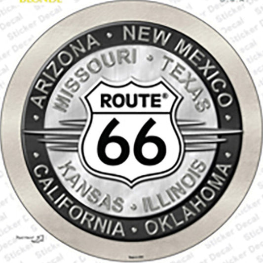 Route 66 States - Circle Sticker