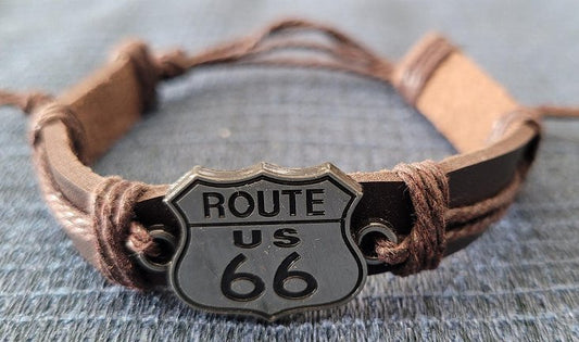 Route 66 Leathers Wristband / Bracelet